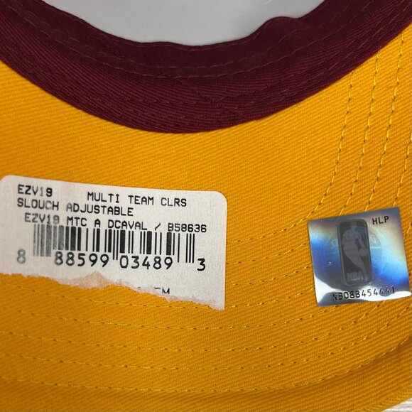 Cleveland Cavaliers Hat NBA Adjustable Snapback Cap Red Yellow OS New - Picture 10 of 11